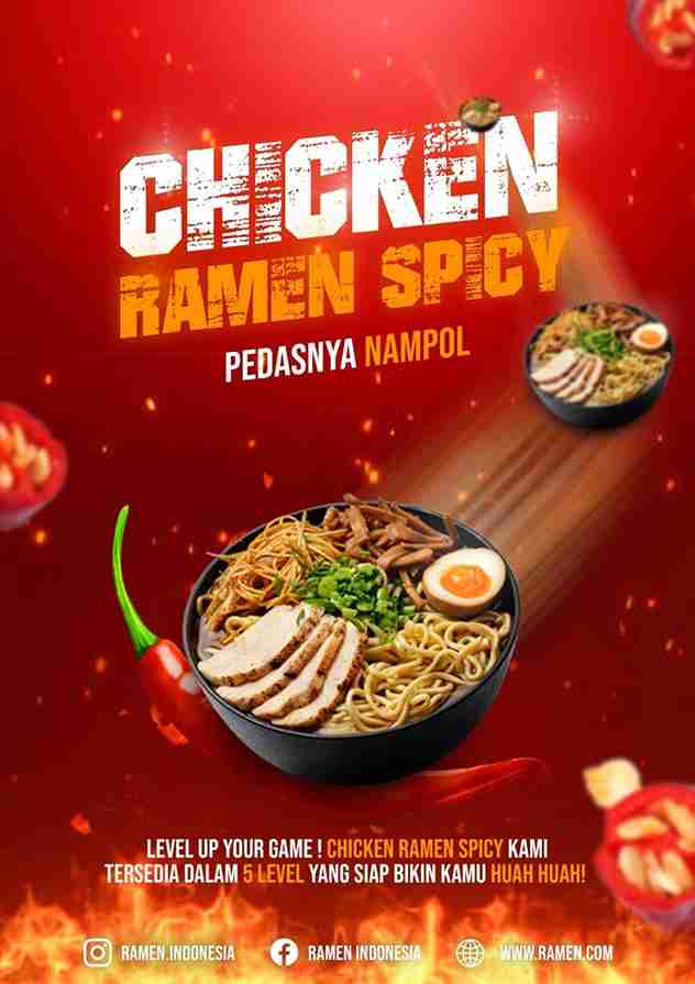 Contoh Gambar Iklan Produk Ramen Indonesia