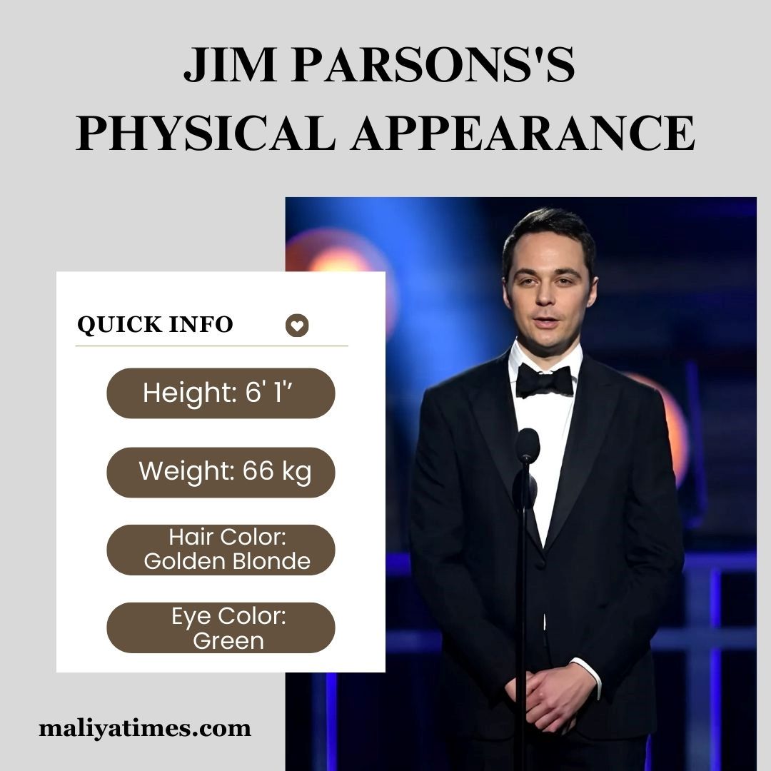 Jim Parsons physical appearance