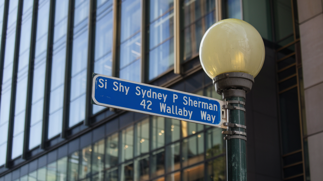 "Sil Shy Sydney P Sherman 42 Wallaby Way