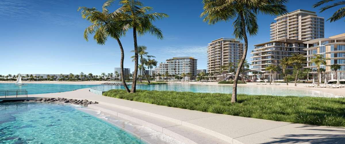 Infinity pool and podium gardens at Bay Grove Residences offering luxury amenities