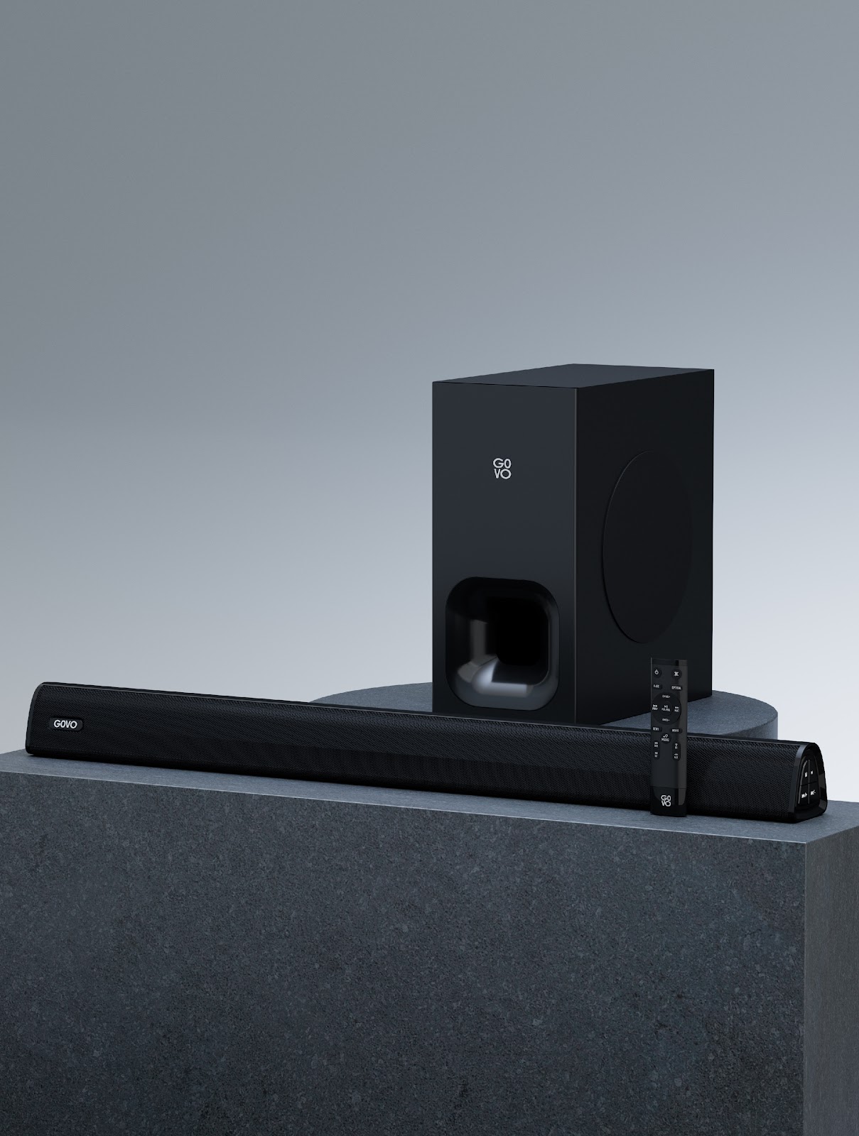 gosurround 850 have sound bars with woofers