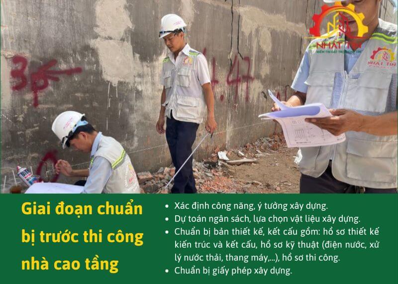 Giai doan chuan bi truoc thi cong nha cao tang Nhat Tin