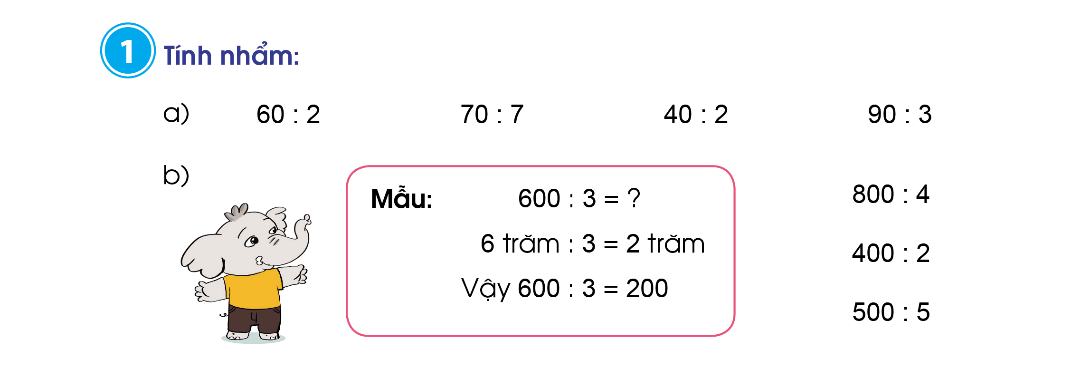 BÀI 35: CHIA SỐ TRÒN CHỤC, TRÒN TRĂM CHO SỐ CÓ MỘT CHỮ SỐ