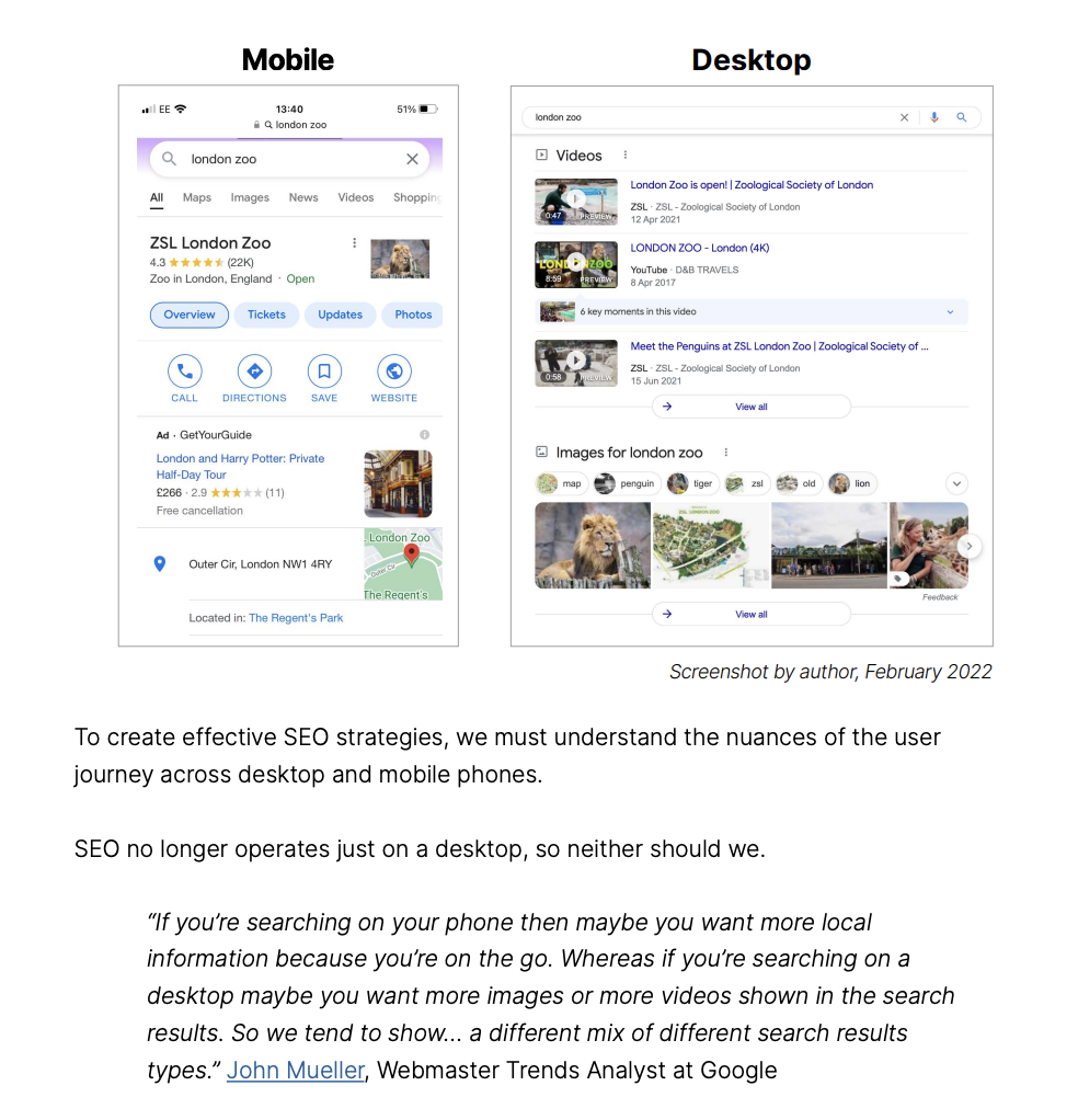 seo for mobile guide