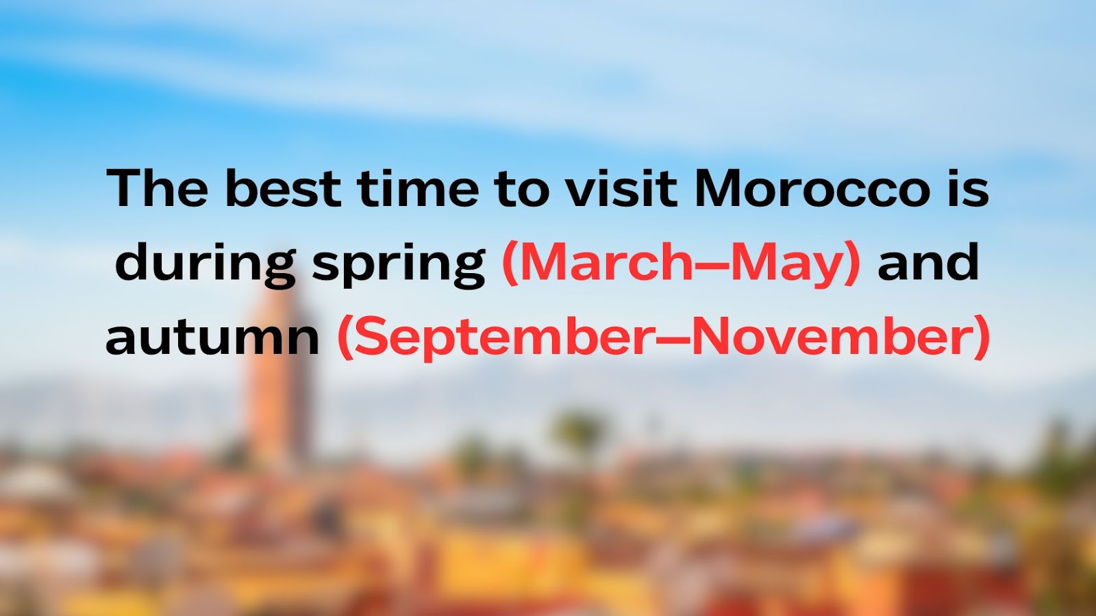 best time to visit morocco for weather