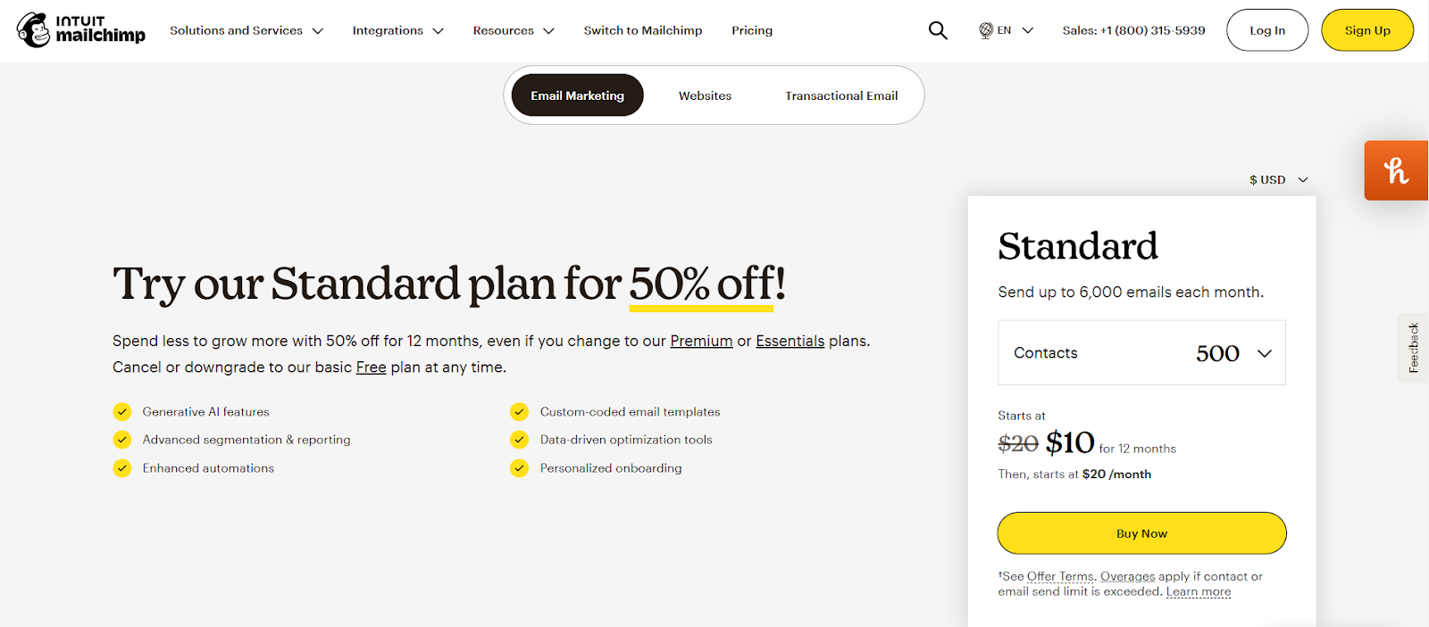 MailChimp Pricing