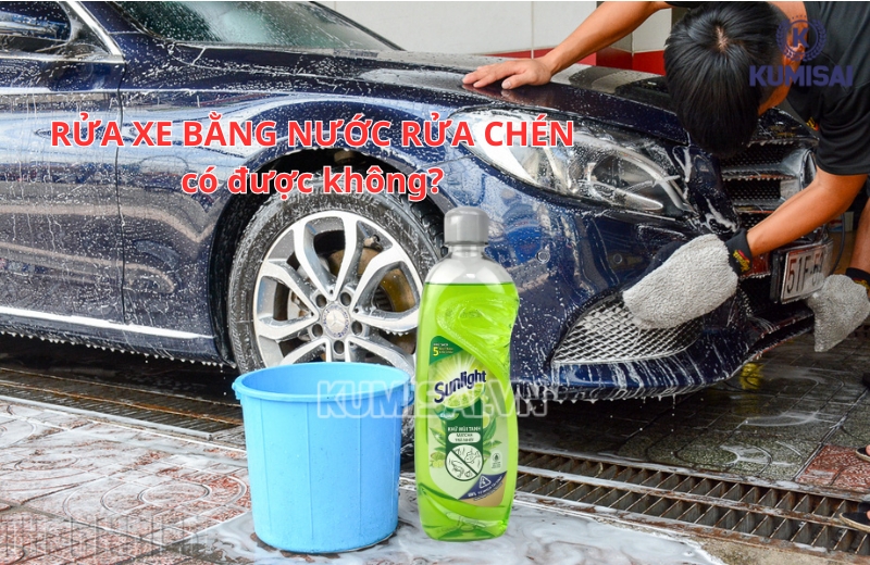 Không nên sử dụng nước rửa chén để rửa xe