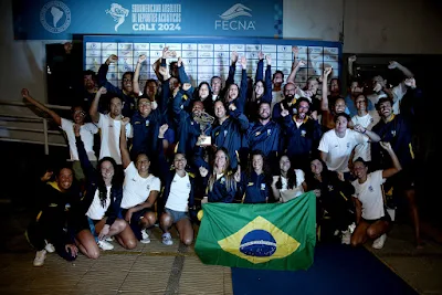 Brasil é top 1 na natação do Sul-Americano (Foto: Satiro Sodré/SSPress/CBDA)