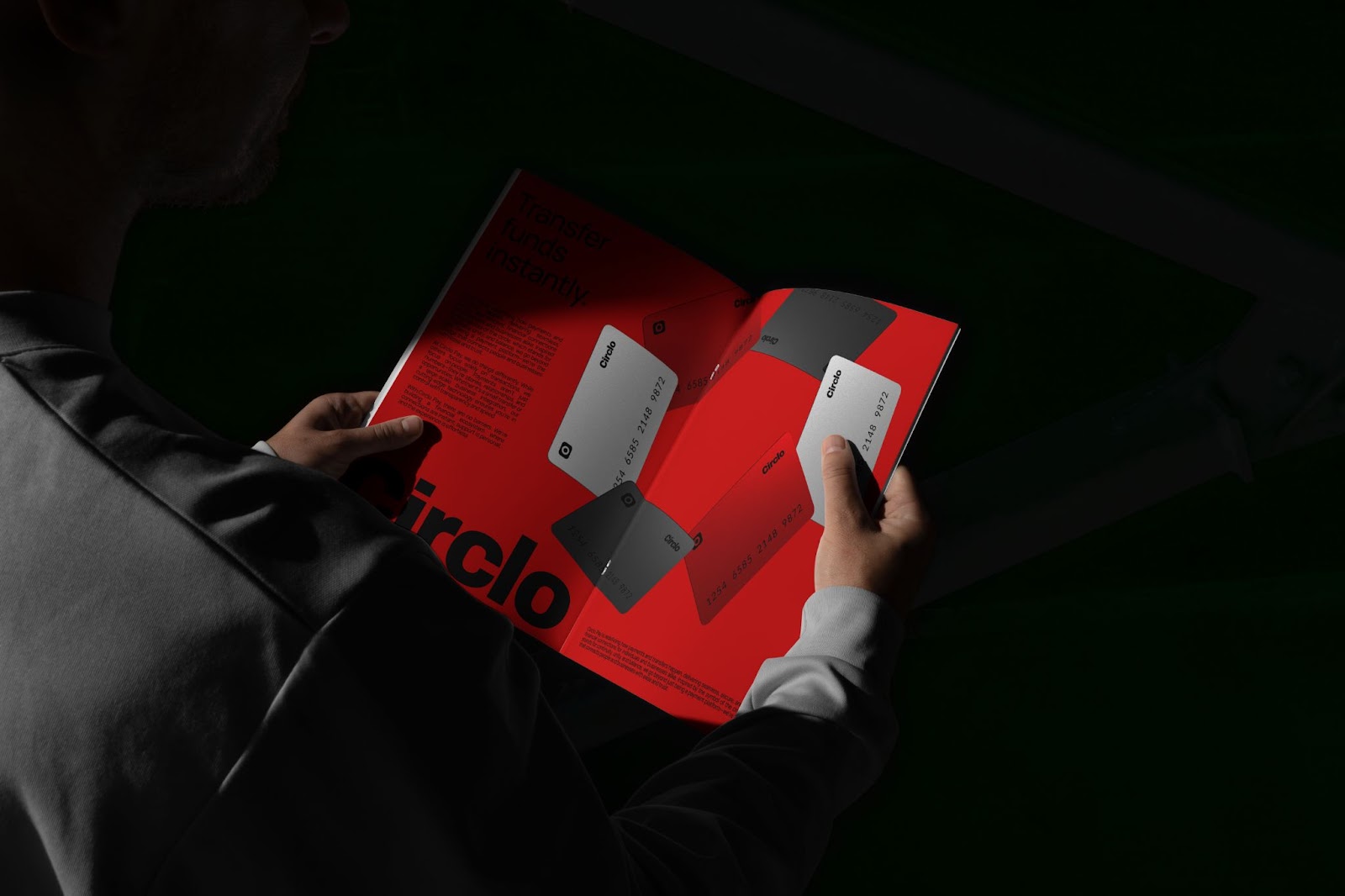 Image from the Stylishly Red Branding and App Design: Circlo Pay article on Abduzeedo