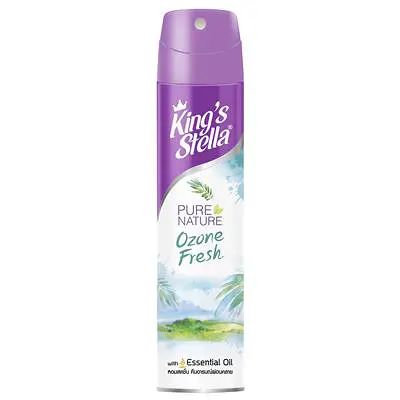 KINGS STELLA สเปรย์ปรับอากาศ เพียวเนเจอร์ โอโซนเฟรช 300 ml.