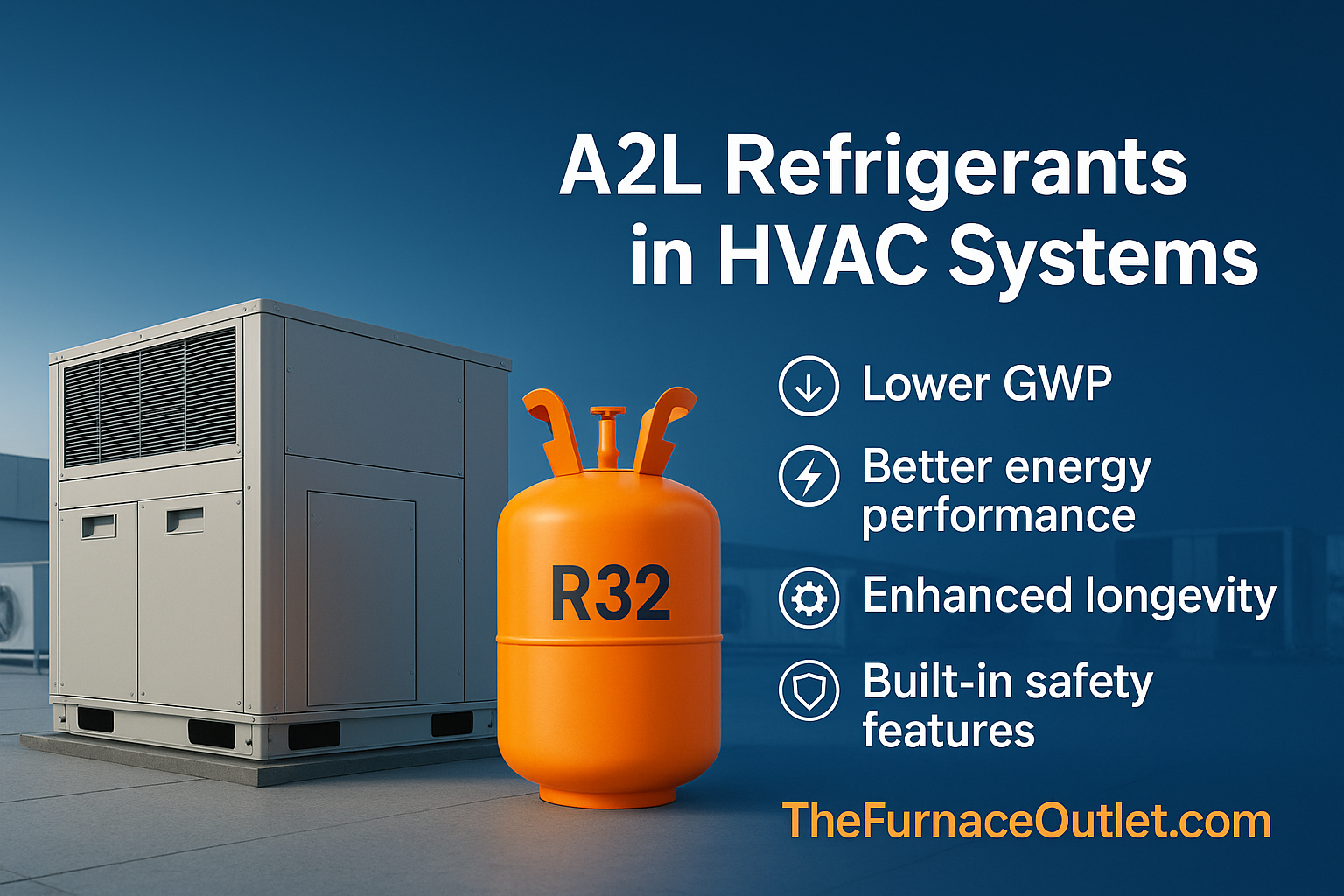 HVAC schematic showing energy-efficient airflow and leak detection systems built for safe A2L refrigerant usage.
