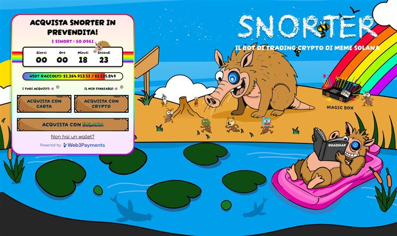 Snorter, snort, bot trading, meme coin, cripto, crypto, criptovalute, solana