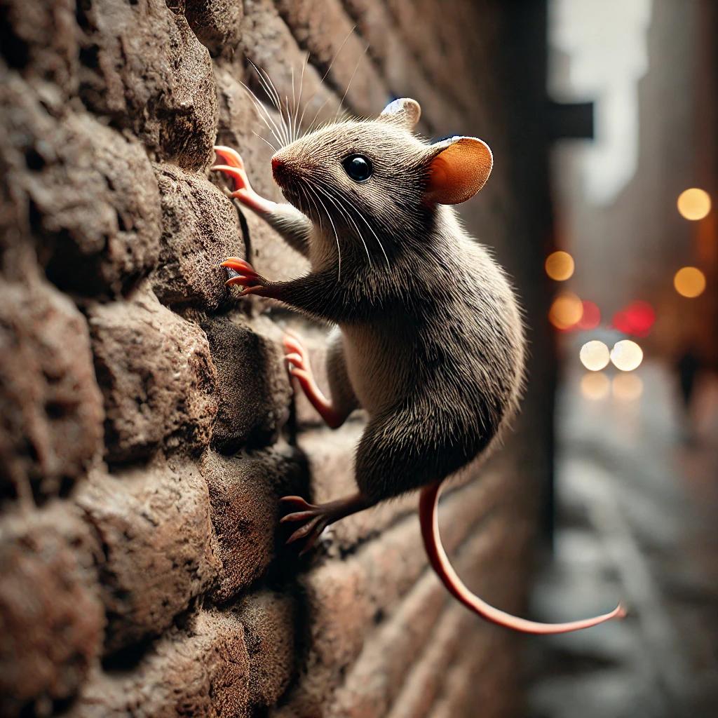 can mice climb walls