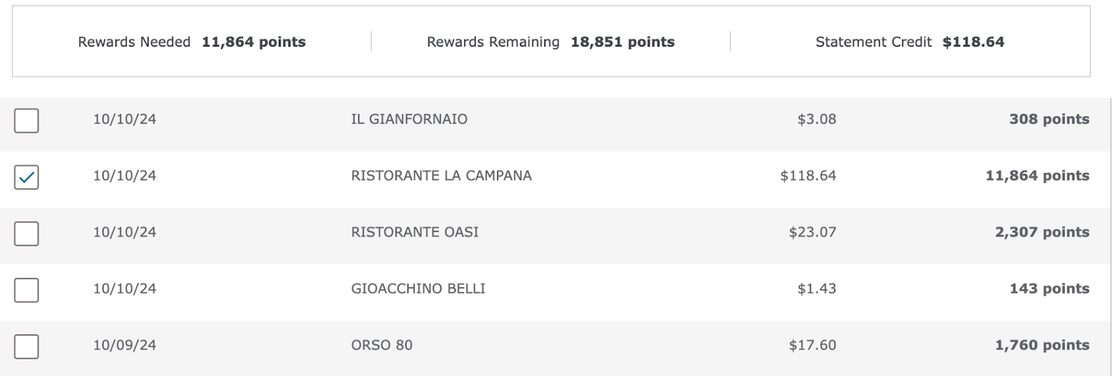 Screengrab of a Wells Fargo account's cashback rewards