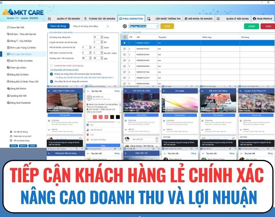 Giải Pháp Tiếp Cận 10.000 Khách Hàng Tiềm Năng bằng MKT Care