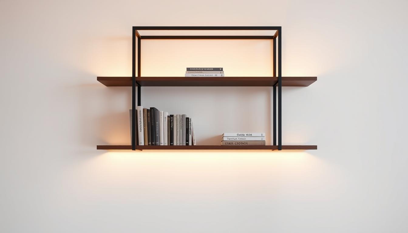 Schwebendes Bücherregal