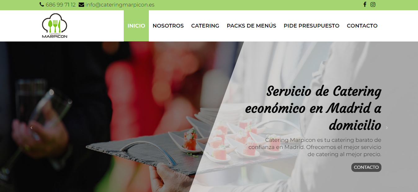 Comidas a domicilio catering Madrid