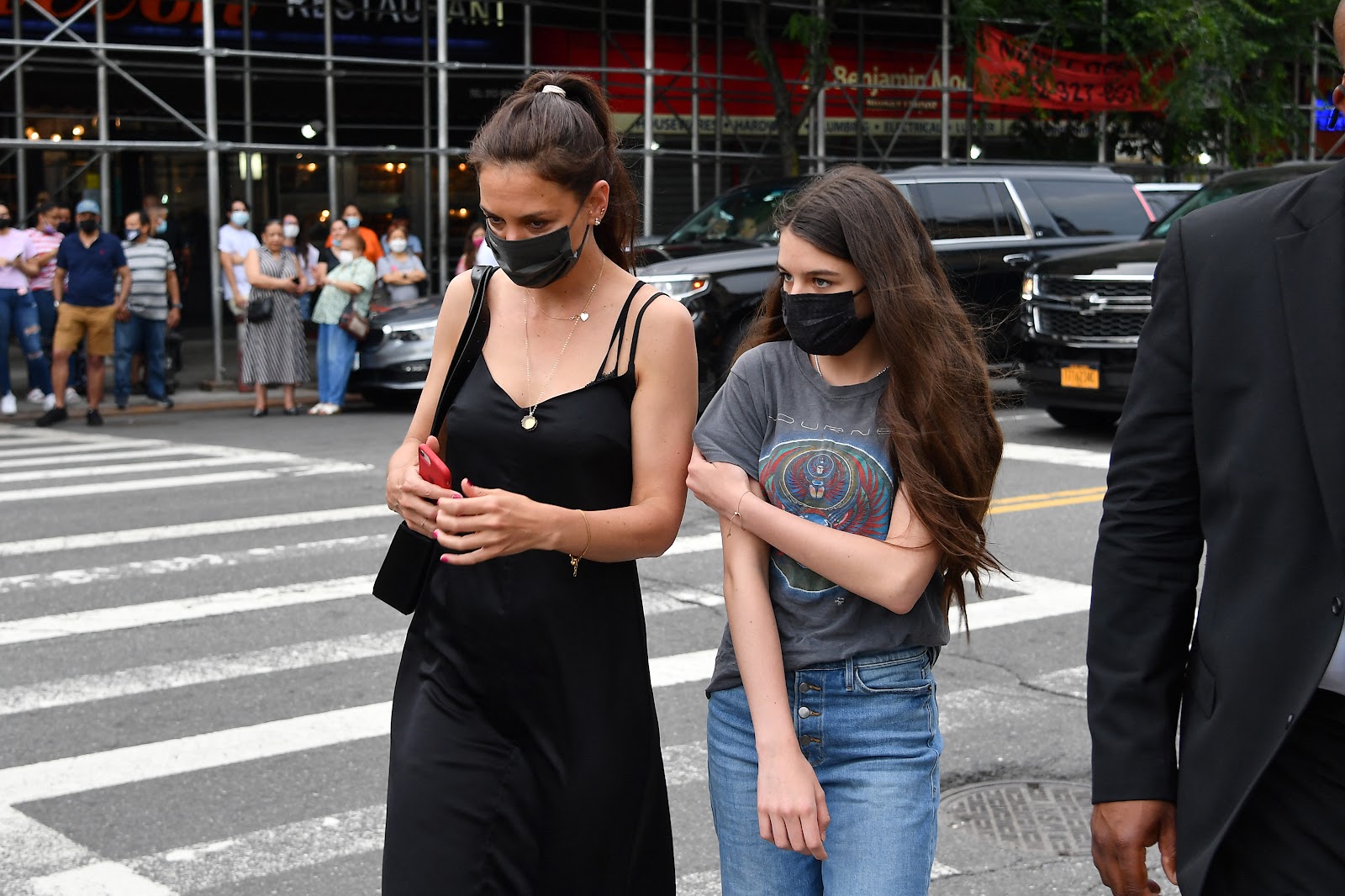 Katie Holmes and Suri attended the opening night premiere of "In The Heights" during the Tribeca Festival on June 9, 2021, in New York. The mother-daughter duo made a rare public appearance together, showcasing their close bond as Suri grew into a young adult. | Source: Getty Images