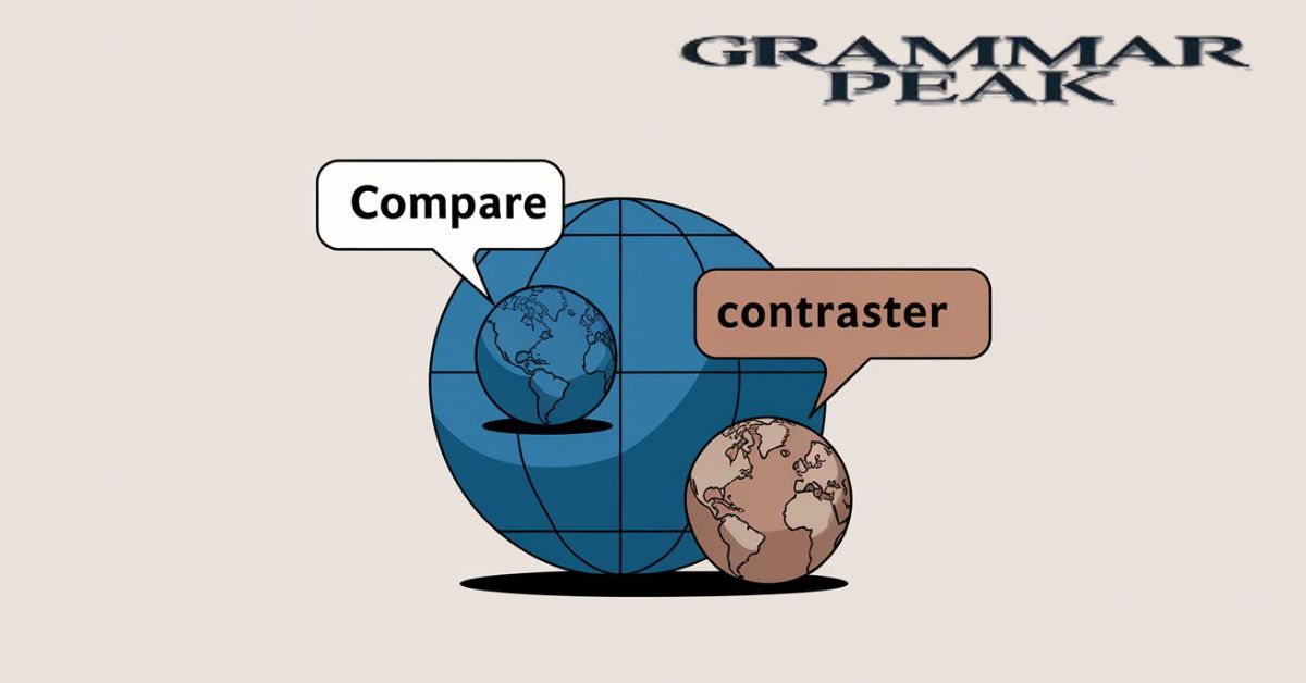 Origins of the Words “Compare” and “Contrast”.