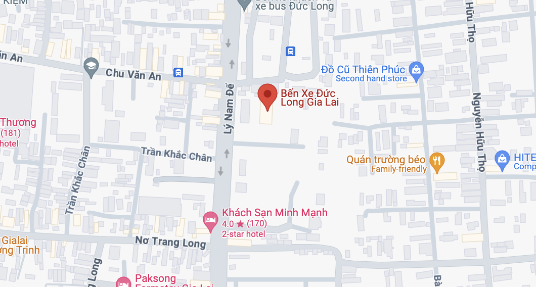 pick up drop off point of thuan tien bus in gia lai: duc long gia lai bus station