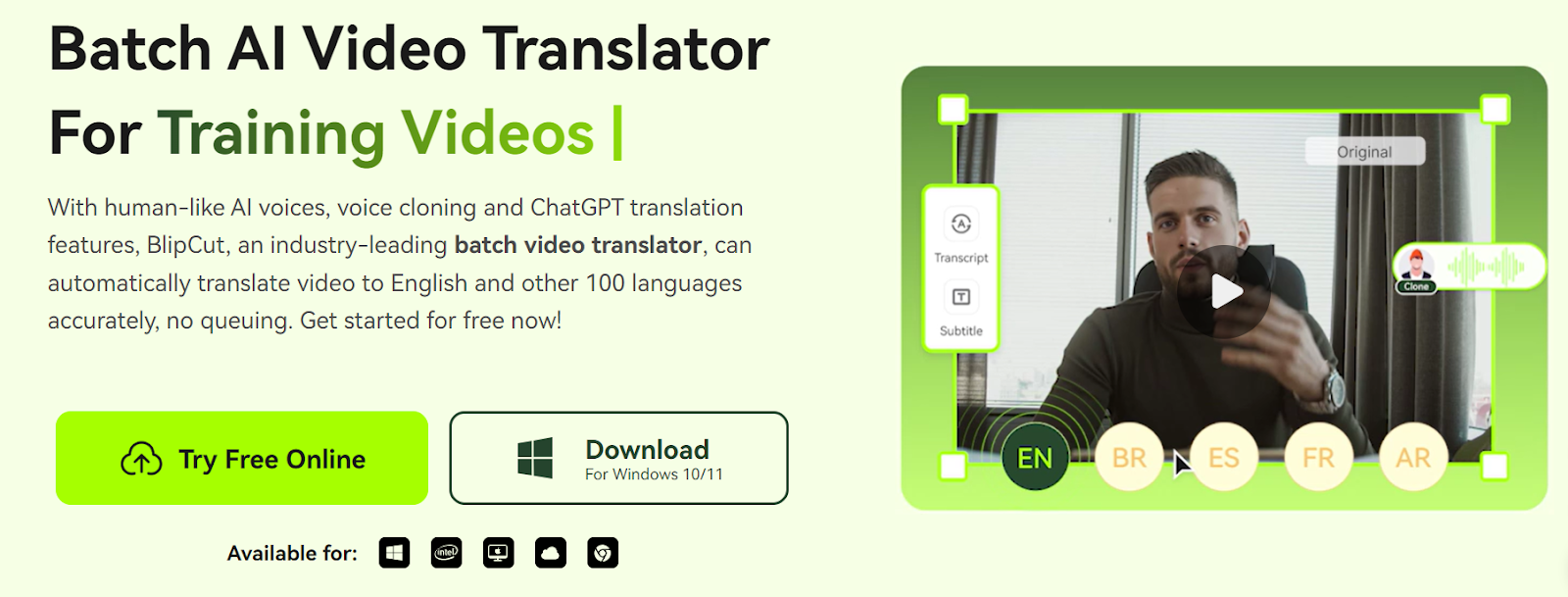 blipcut-Best Language Translators