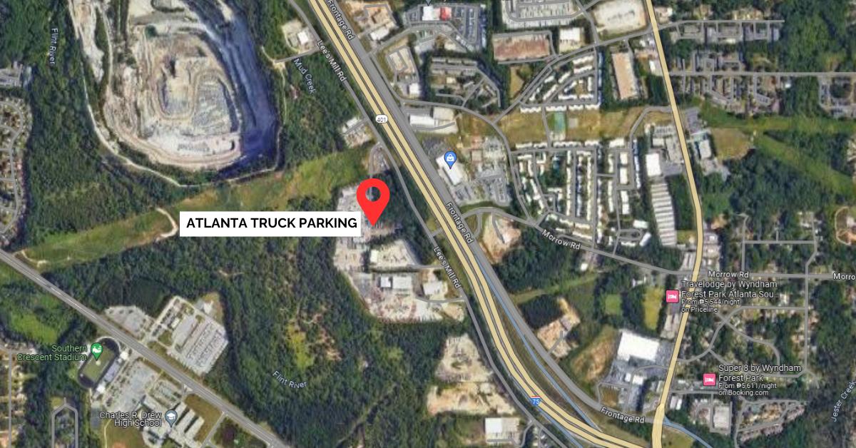 atlanta truck parking map