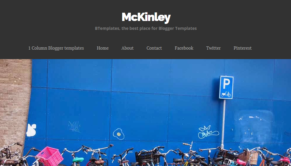 McKinley minimalist blog template