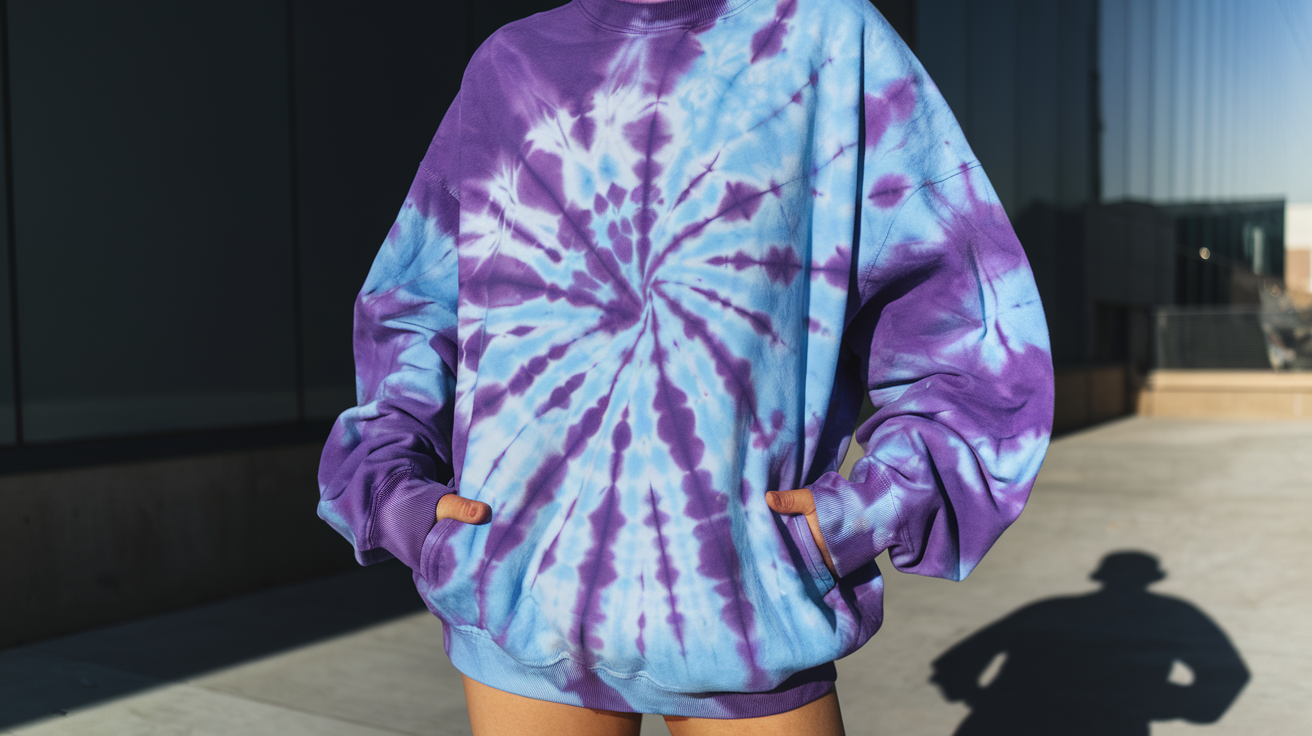 Purple and Blue Tie Dye Fugler