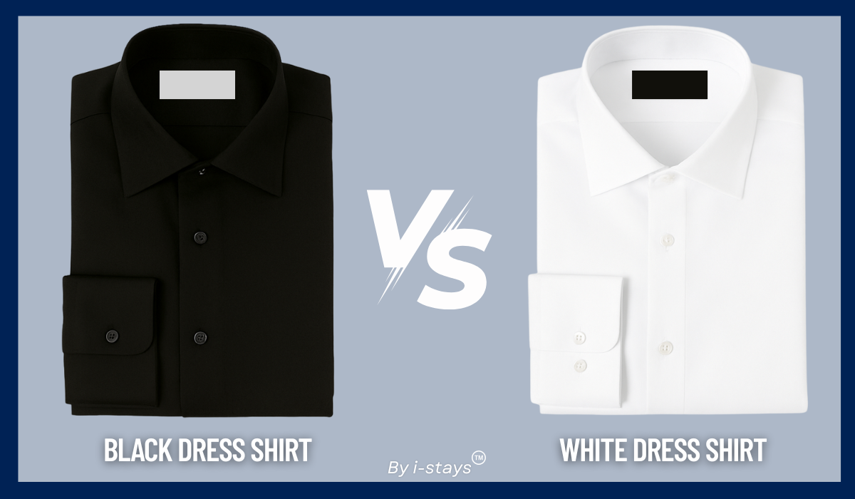 Black dress shirt vs White Dress Shirt