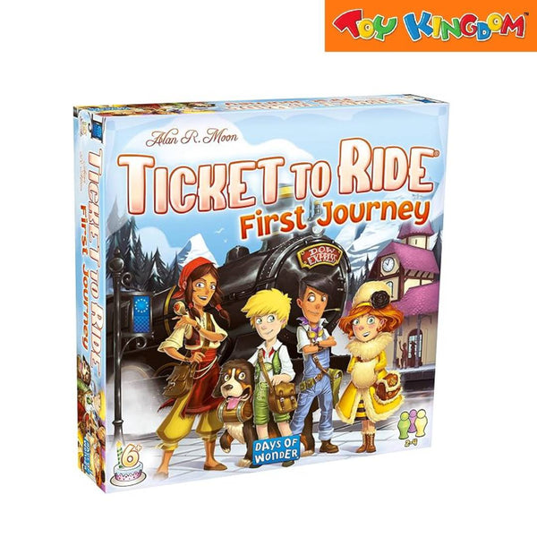 Asmodee Days of Wonder Ticket to Ride First Journey Europe