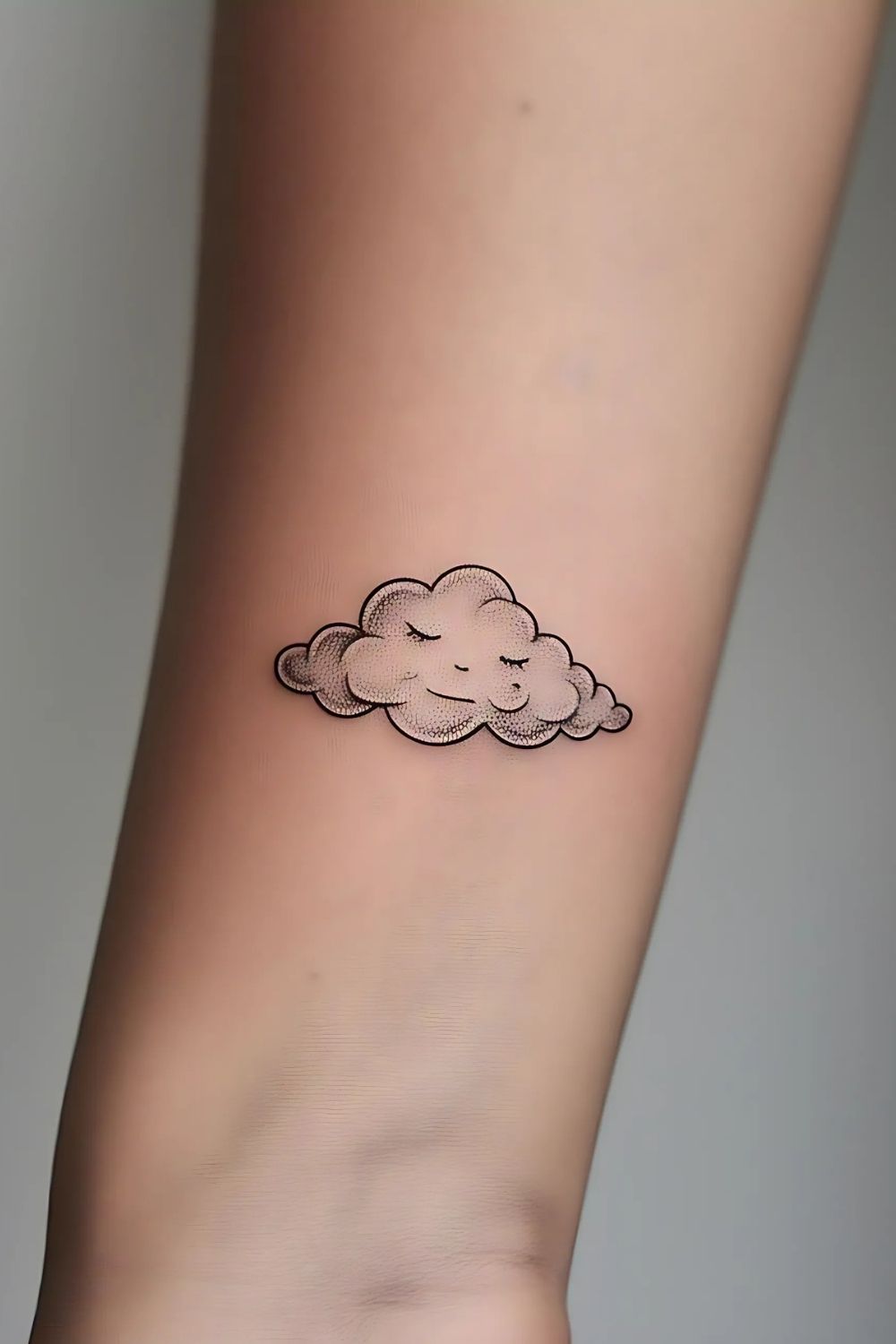 Cloud Tattoo Forearm
