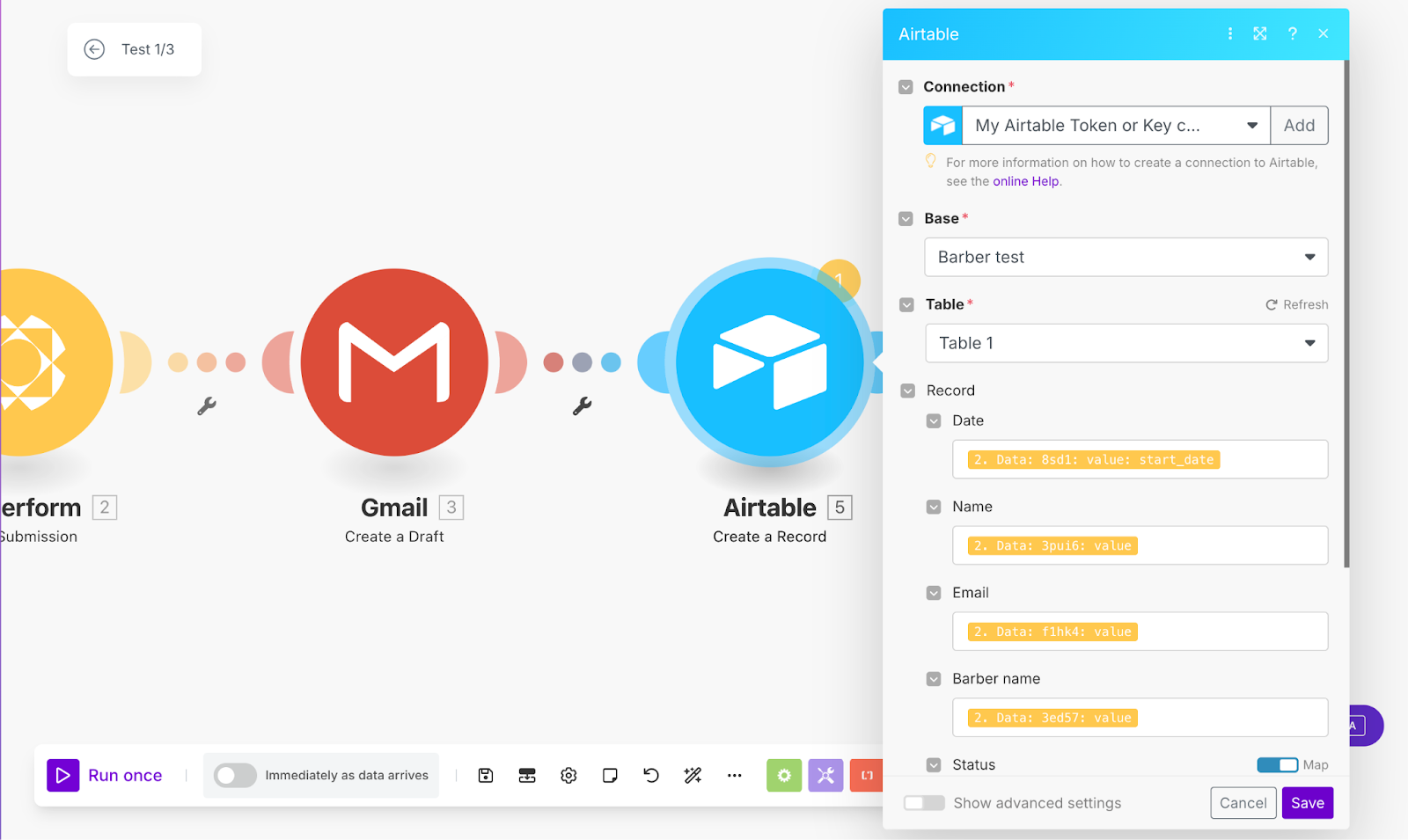 Connect Airtable on make.com