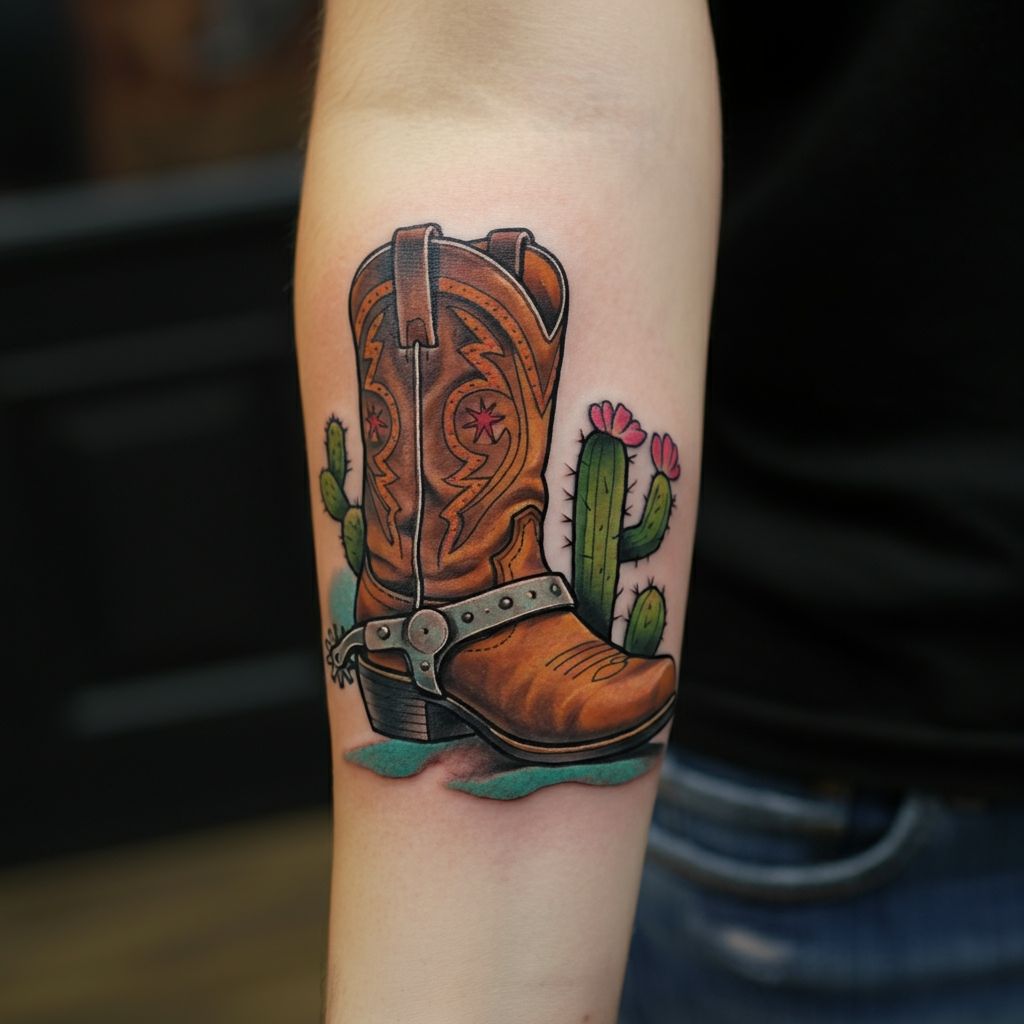 Cowboy Boot with Spurs