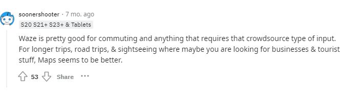 public reviews about Waze App