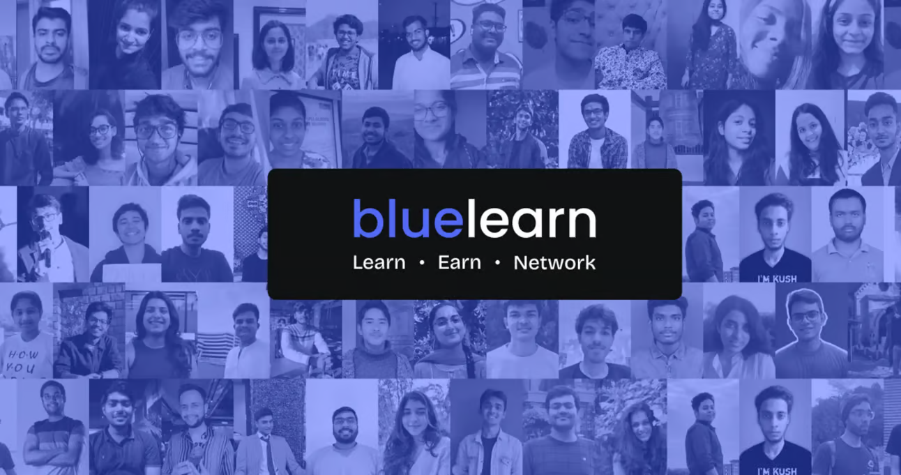 Bluelearn website homepage