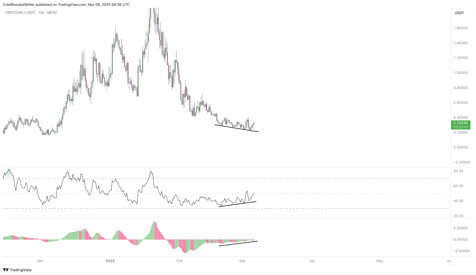 Cold Blooded Shiller FARTCOIN Technical Analysis