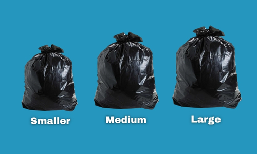 how big is an industrial trash bag