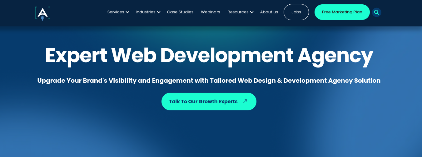 Expert web development Azarian Growth agency