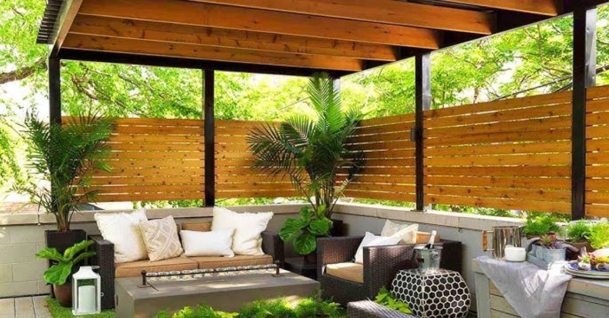 Zen-Inspired Wooden Slats