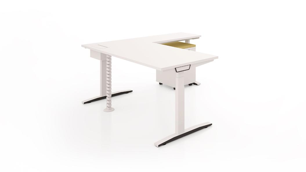 Sendi L-shaped electric height adjustable standing desk