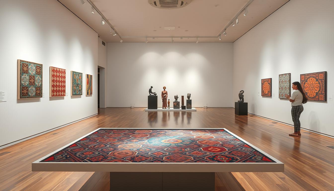 batik exhibition installation