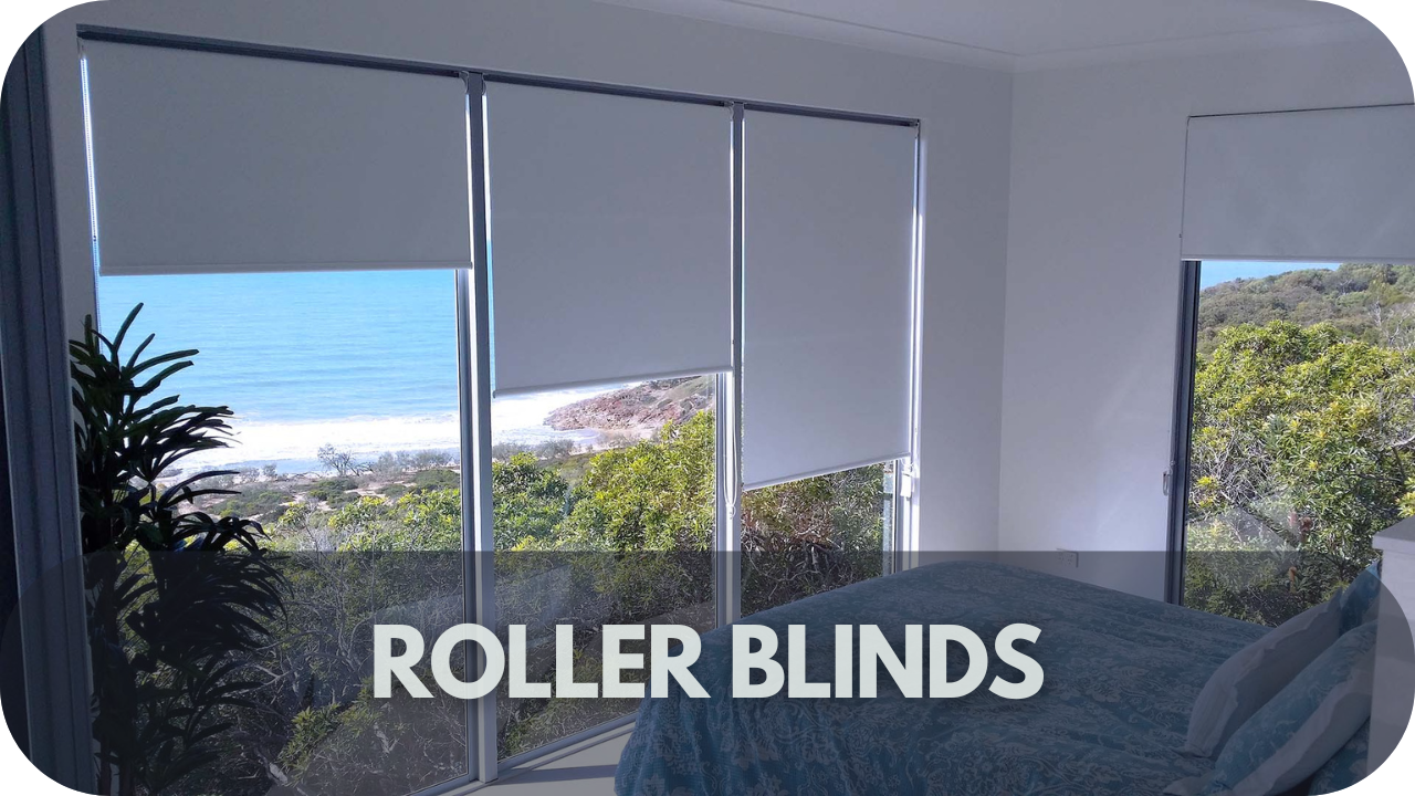 Sleek roller blinds for a modern, minimalist beach house look