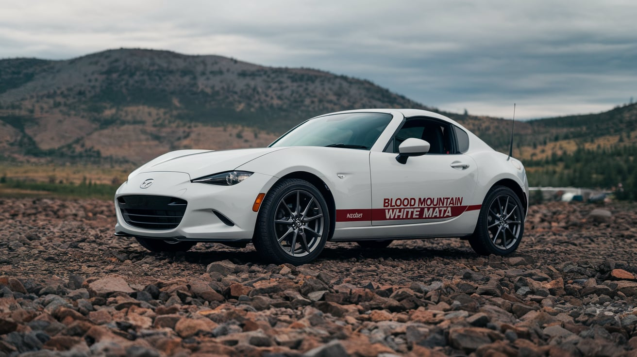 Blood Mountain White Miata