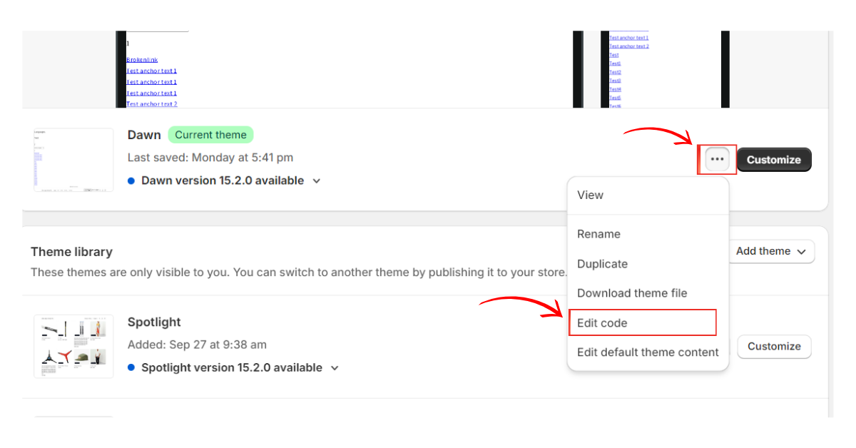 access to theme to noindex