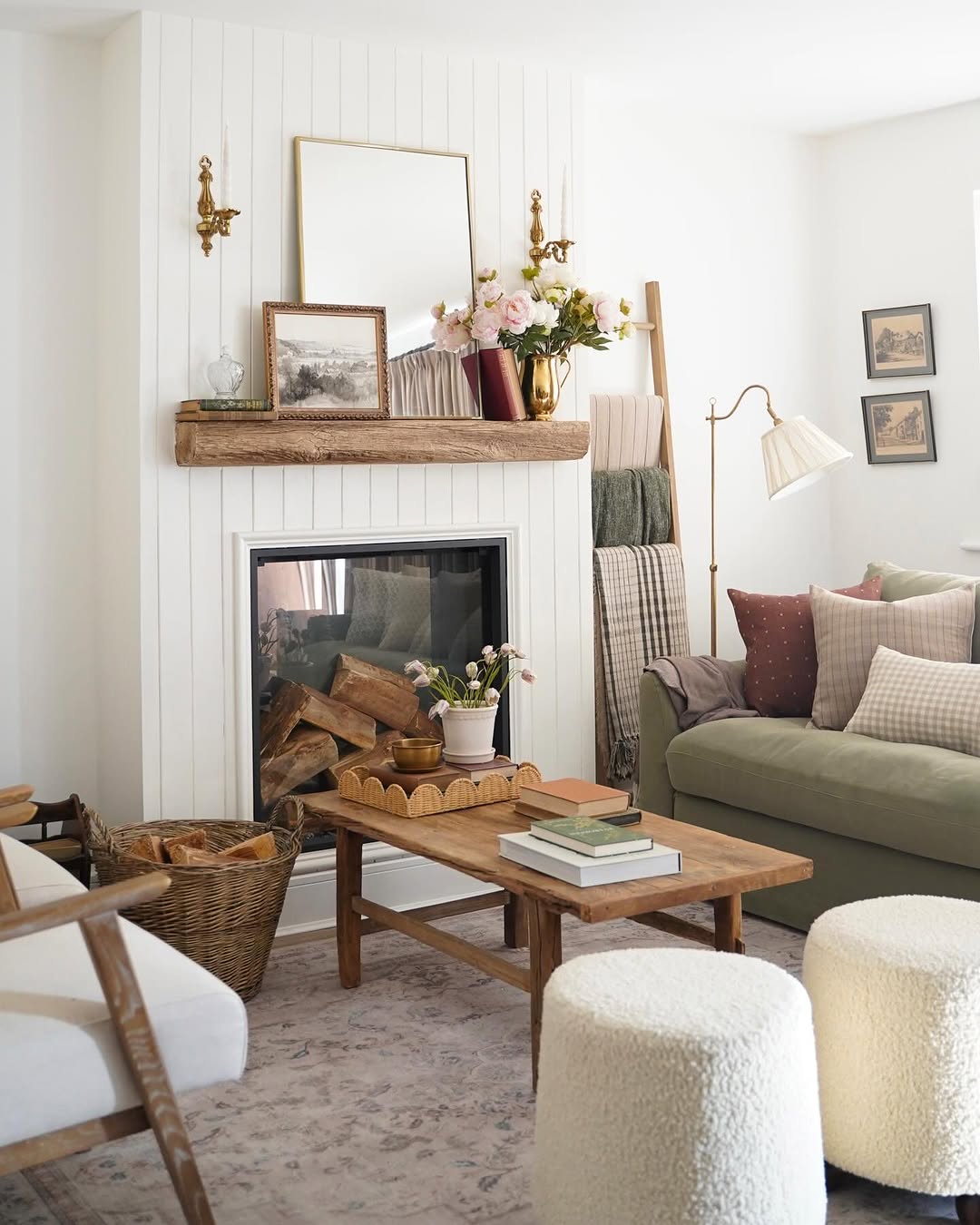 Rustic Warmth With Spring Accents