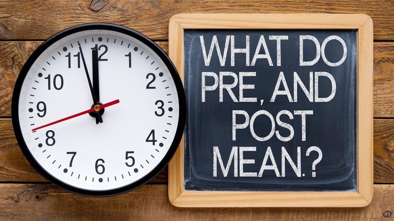 What Do Pre and Post Mean?