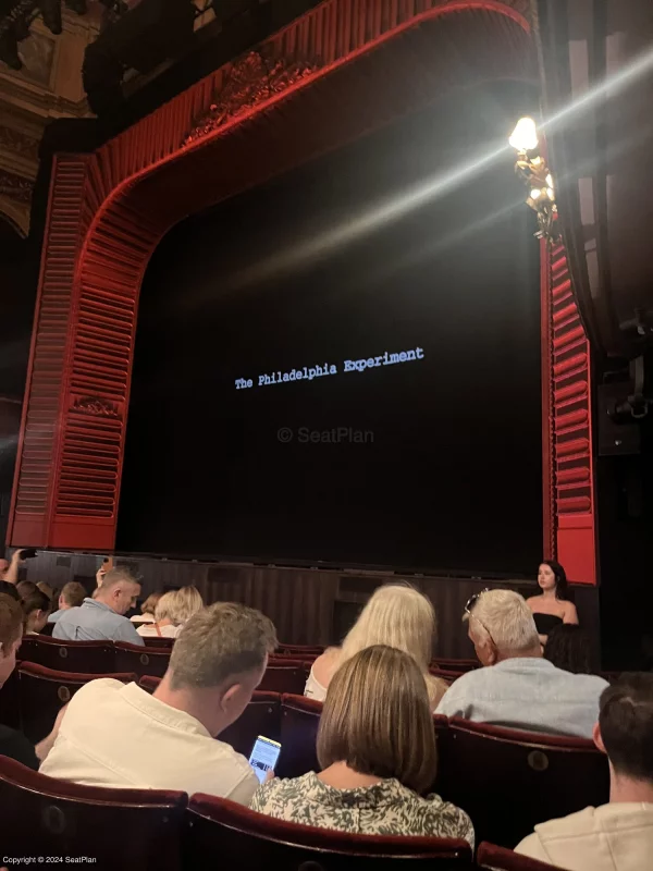 The view from Stalls H1 at the Phoenix Theatre, London for Stranger Things: The First Shadow