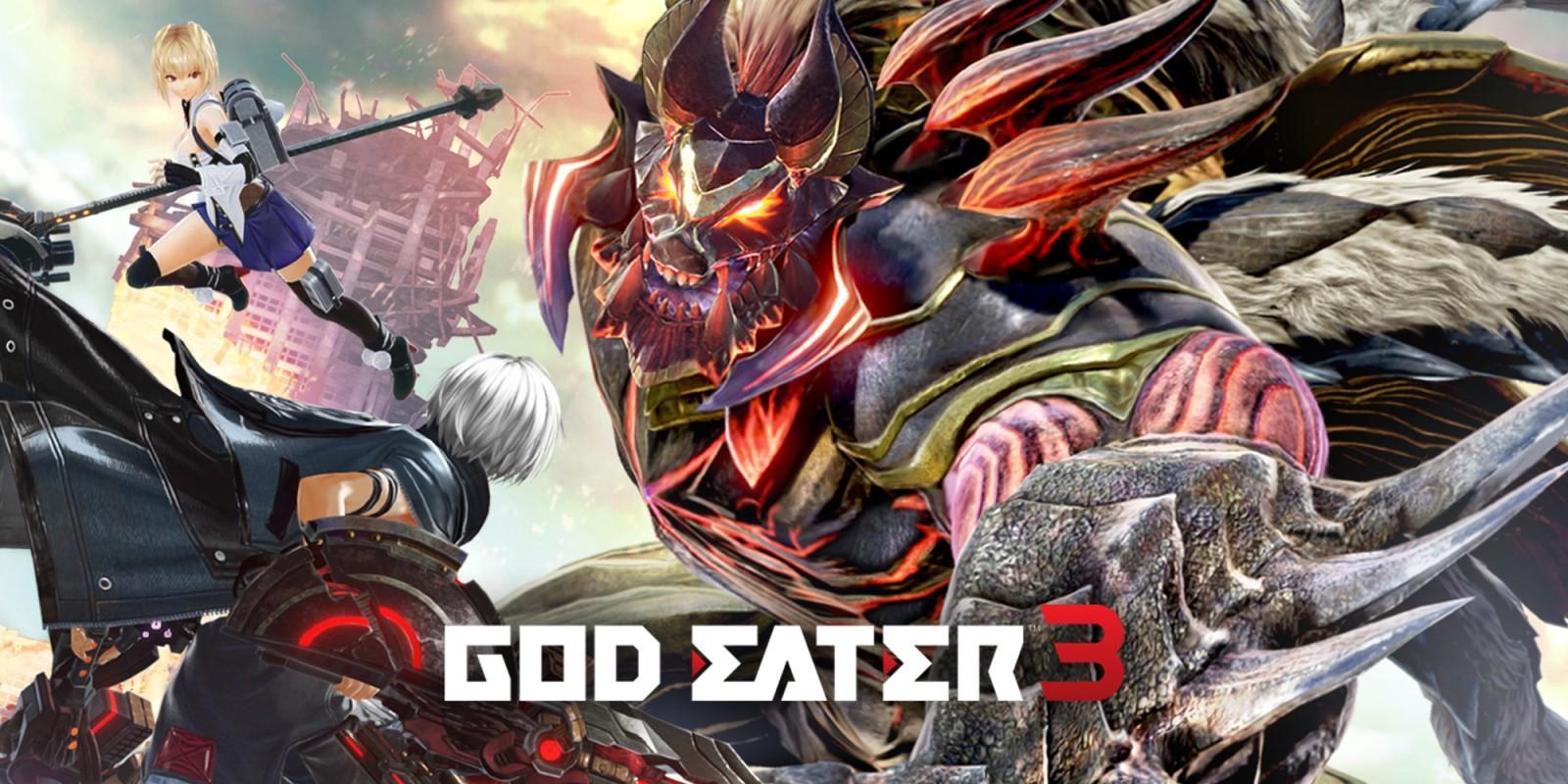 The Official Picture of God Eater 3 featuring its characters—one of the best anime games on PS4. 