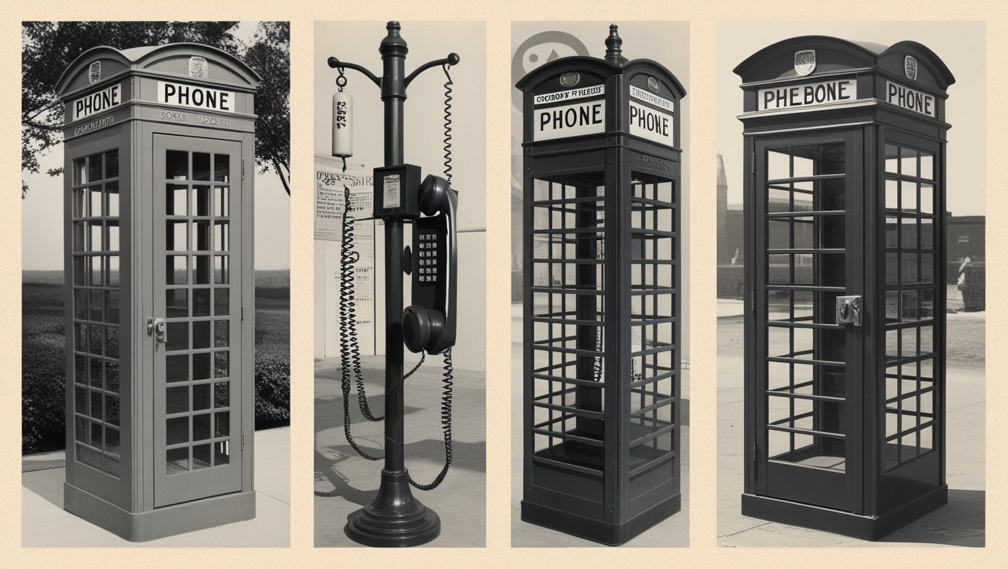 1939s Outdoor Phone Booth in US
