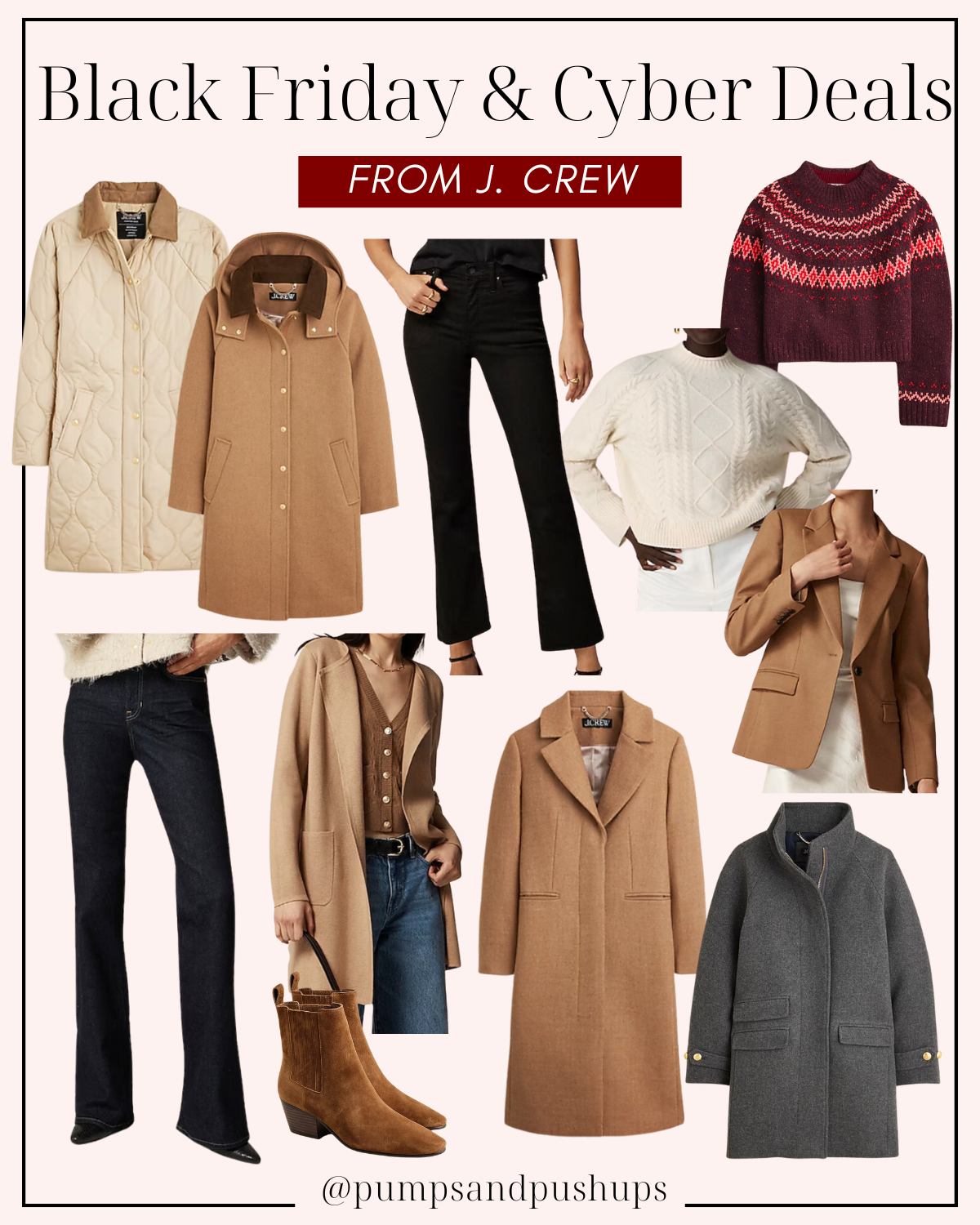 J.Crew black friday/cyber week deals via pumps and push-ups blog | black friday deals | petite style | petite fashion 